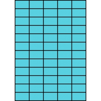 Etykiety A4 kolorowe 42x24,75 – niebieskie