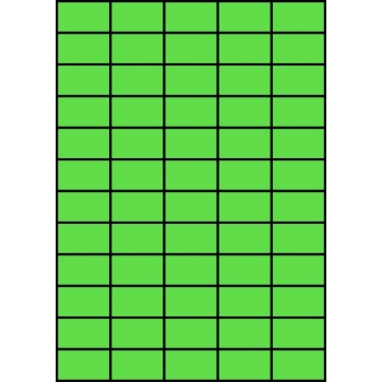Etykiety A4 kolorowe 42x24,75 – zielone