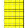 Etykiety A4 kolorowe 42x24,75 – żółte