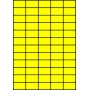 Etykiety A4 kolorowe 42x24,75 – żółte fluorescencyjne