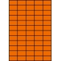 Etykiety A4 kolorowe 42x24,75 – pomarańczowe