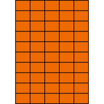 Etykiety A4 kolorowe 42x29,7 – pomarańczowe