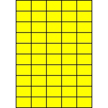 Etykiety A4 kolorowe 42x29,7 – żółte fluorescencyjne