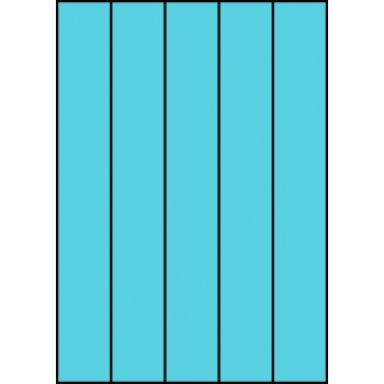 Etykiety A4 kolorowe 42x297 – niebieskie