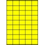 Etykiety A4 kolorowe 42x32 – żółte fluorescencyjne