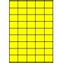 Etykiety A4 kolorowe 42x32 – żółte fluorescencyjne