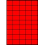 Etykiety A4 kolorowe 42x32 – czerwone fluorescencyjne