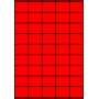 Etykiety A4 kolorowe 42x32 – czerwone fluorescencyjne