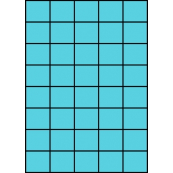 Etykiety A4 kolorowe 42x37 – niebieskie