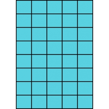 Etykiety A4 kolorowe 42x37 – niebieskie