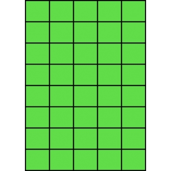 Etykiety A4 kolorowe 42x37 – zielone