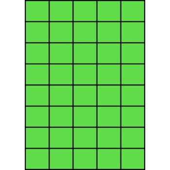 Etykiety A4 kolorowe 42x37 – zielone