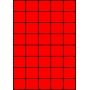 Etykiety A4 kolorowe 42x37 – czerwone fluorescencyjne