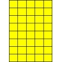 Etykiety A4 kolorowe 42x37 – żółte fluorescencyjne