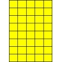Etykiety A4 kolorowe 42x37 – żółte fluorescencyjne