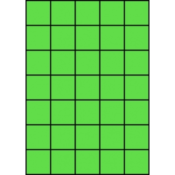 Etykiety A4 kolorowe 42x42,42 – zielone