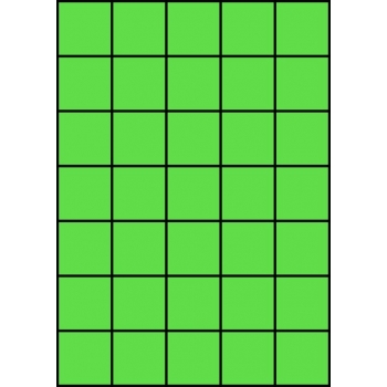 Etykiety A4 kolorowe 42x42,42 – zielone