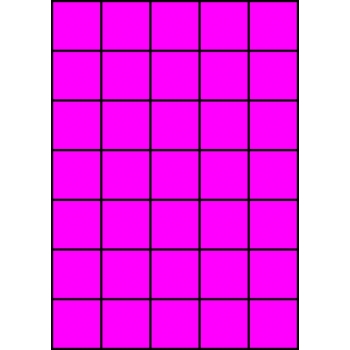Etykiety A4 kolorowe 42x42,42 – różowe