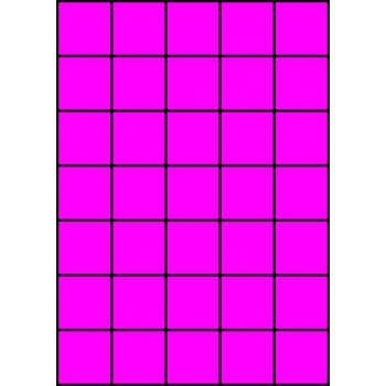 Etykiety A4 kolorowe 42x42,42 – różowe