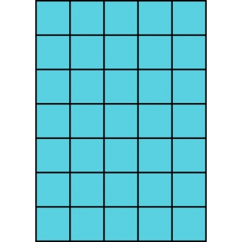 Etykiety A4 kolorowe 42x42,42 – niebieskie