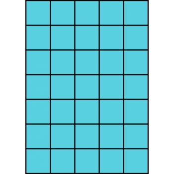 Etykiety A4 kolorowe 42x42,42 – niebieskie