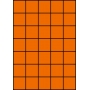 Etykiety A4 kolorowe 42x42,42 – pomarańczowe