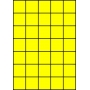 Etykiety A4 kolorowe 42x42,42 – żółte fluorescencyjne