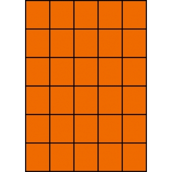 Etykiety A4 kolorowe 42x49,5 – pomarańczowe