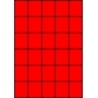 Etykiety A4 kolorowe 42x49,5 – czerwone fluorescencyjne