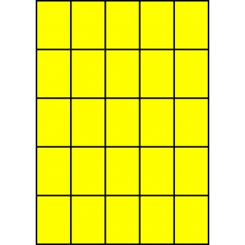 Etykiety A4 kolorowe 42x59,4 – żółte fluorescencyjne