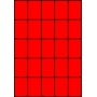 Etykiety A4 kolorowe 42x59,4 – czerwone fluorescencyjne