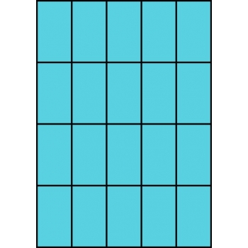 Etykiety A4 kolorowe 42x74 – niebieskie
