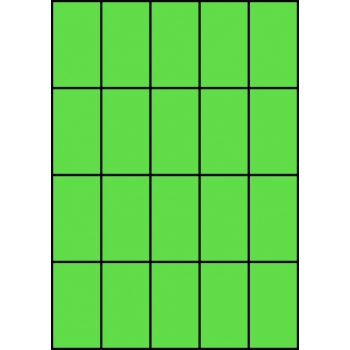 Etykiety A4 kolorowe 42x74 – zielone