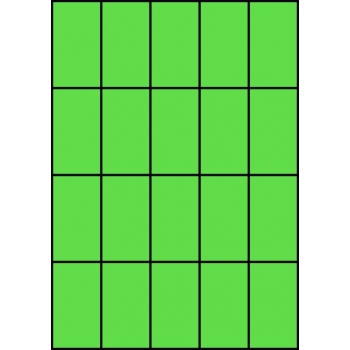 Etykiety A4 kolorowe 42x74 – zielone