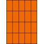 Etykiety A4 kolorowe 42x74 – pomarańczowe
