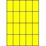 Etykiety A4 kolorowe 42x74 – żółte fluorescencyjne