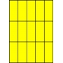 Etykiety A4 kolorowe 42x99 – żółte fluorescencyjne