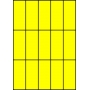 Etykiety A4 kolorowe 42x99 – żółte fluorescencyjne