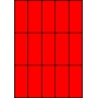 Etykiety A4 kolorowe 42x99 – czerwone fluorescencyjne