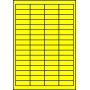 Etykiety A4 kolorowe 48,5x16,9 – żółte