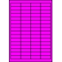 Etykiety A4 kolorowe 48,5x16,9 – różowe