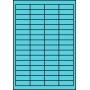 Etykiety A4 kolorowe 48,5x16,9 – niebieskie