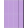 Etykiety A4 kolorowe 52,5x148 – fioletowe