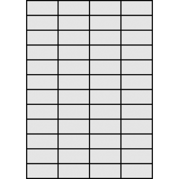 Etykiety samoprzylepne na arkuszach A4 - 52,5x24,75
