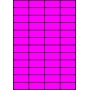 Etykiety A4 kolorowe 52,5x24,75 – różowe