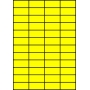 Etykiety A4 kolorowe 52,5x24,75 – żółte fluorescencyjne