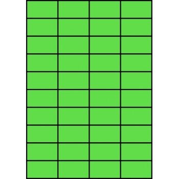 Etykiety A4 kolorowe 52,5x29,7 – zielone