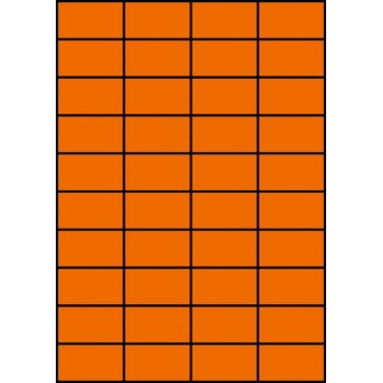 Etykiety A4 kolorowe 52,5x29,7 – pomarańczowe