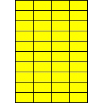 Etykiety A4 kolorowe 52,5x29,7 – żółte
