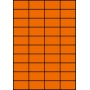 Etykiety A4 kolorowe 52,5x29,7 – pomarańczowe